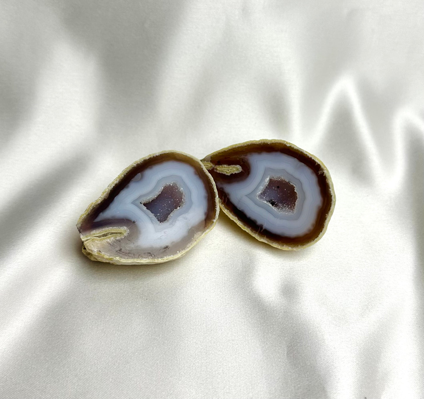 Agaat Geode Paar Nr. 40