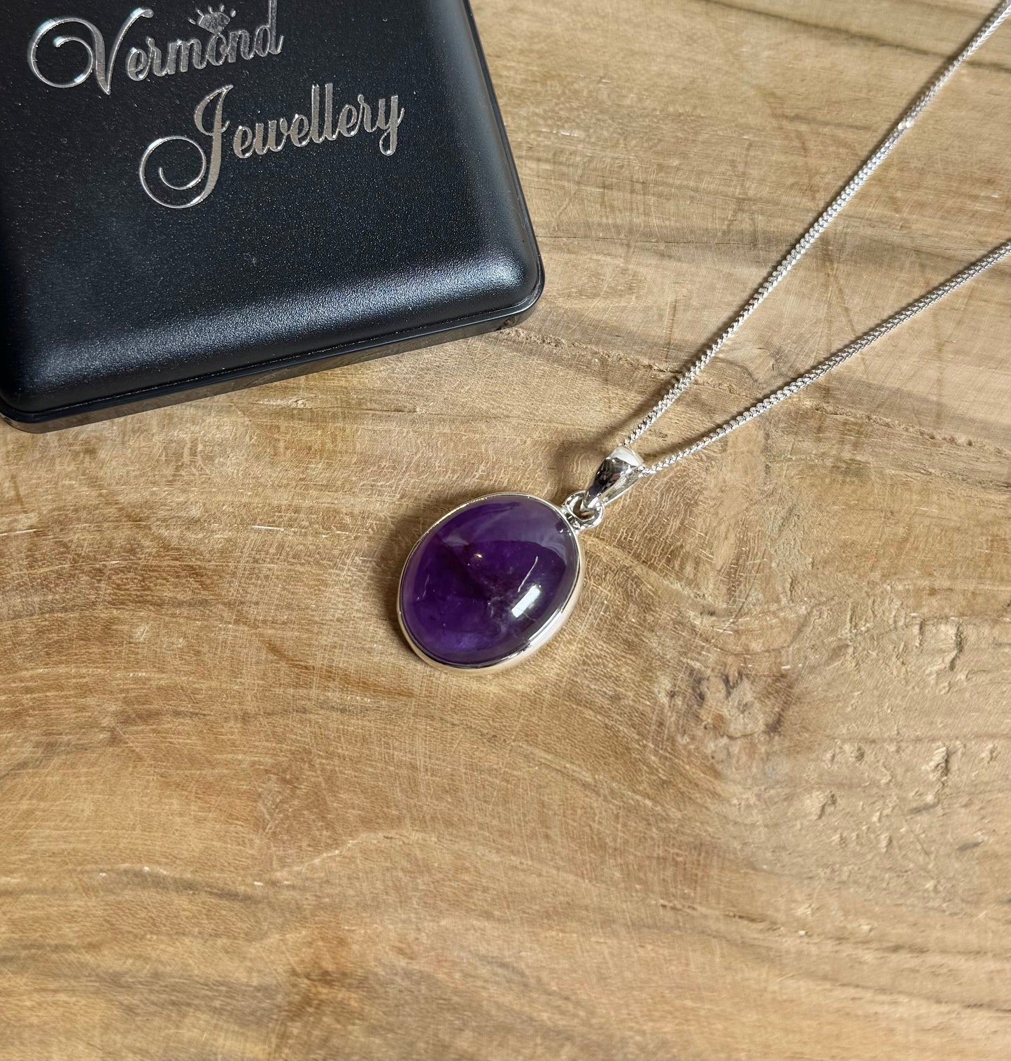 Amethist 925 Zilver Ketting