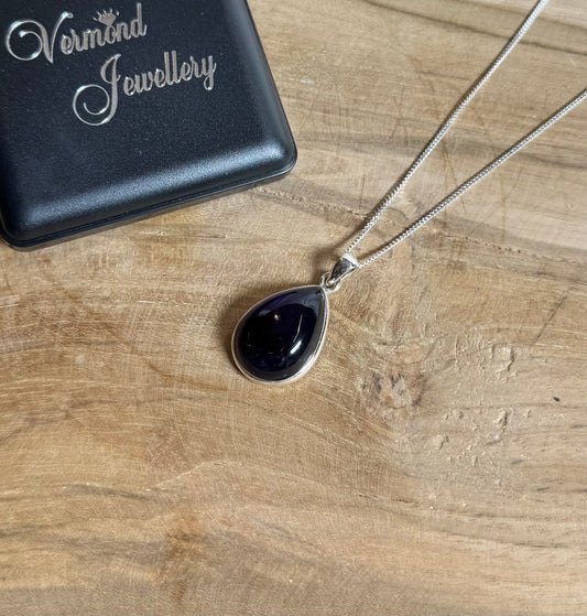 Amethist 925 Zilver Ketting