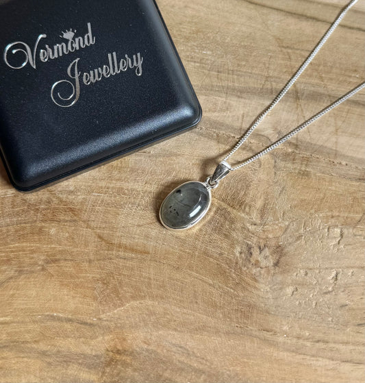 Labradoriet 925 Zilver Ketting