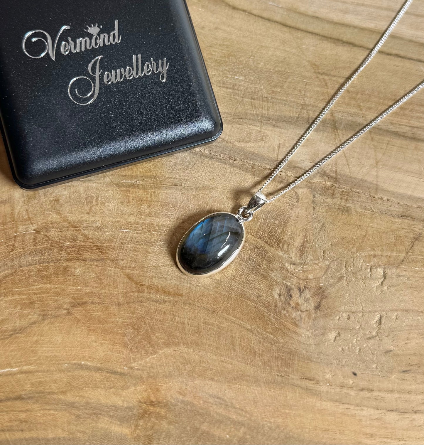 Labradoriet 925 Zilver Ketting