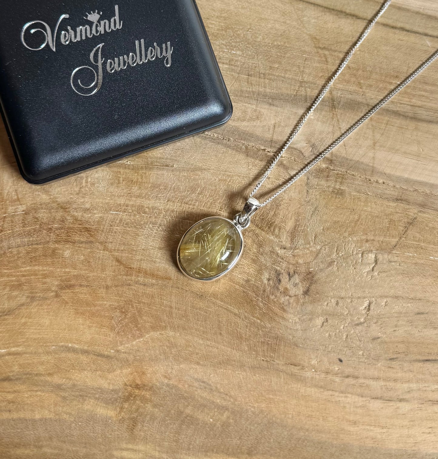 Rutielkwarts 925 Zilver Ketting