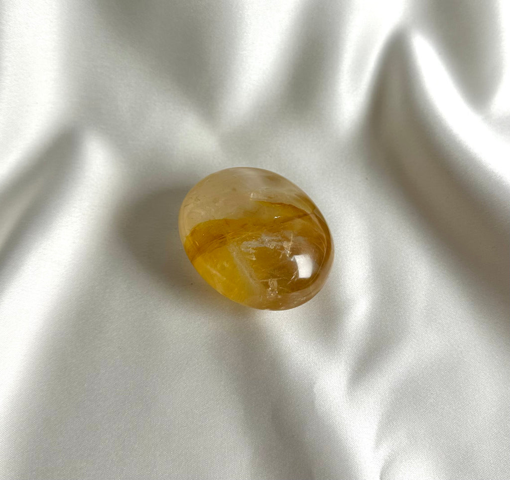 Limoniet Kwarts (Golden Healer) Handsteen