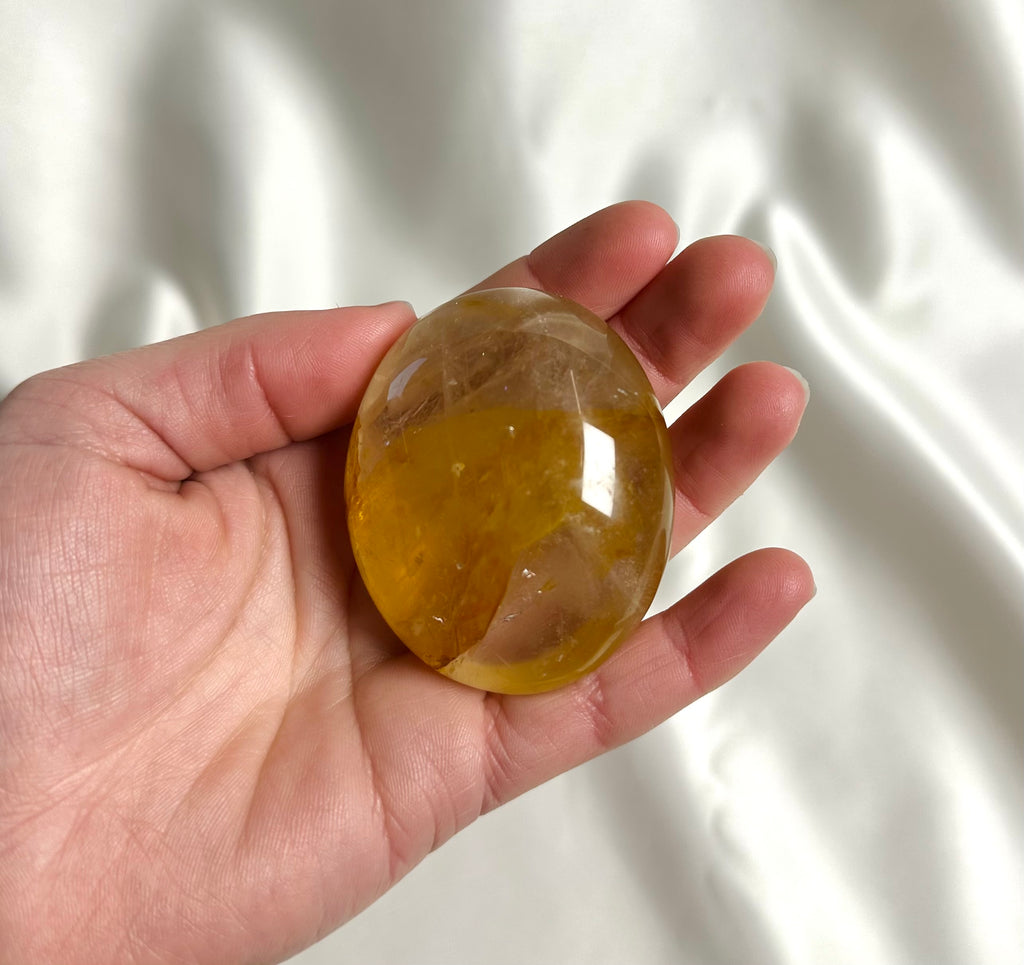 Limoniet Kwarts (Golden Healer) Handsteen