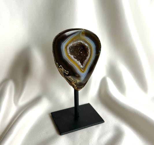 Agaat Geode S Op Standaard Nr. 80