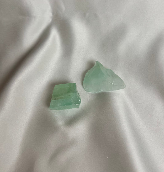 Groene Smaragd Ruw 2 stukken
