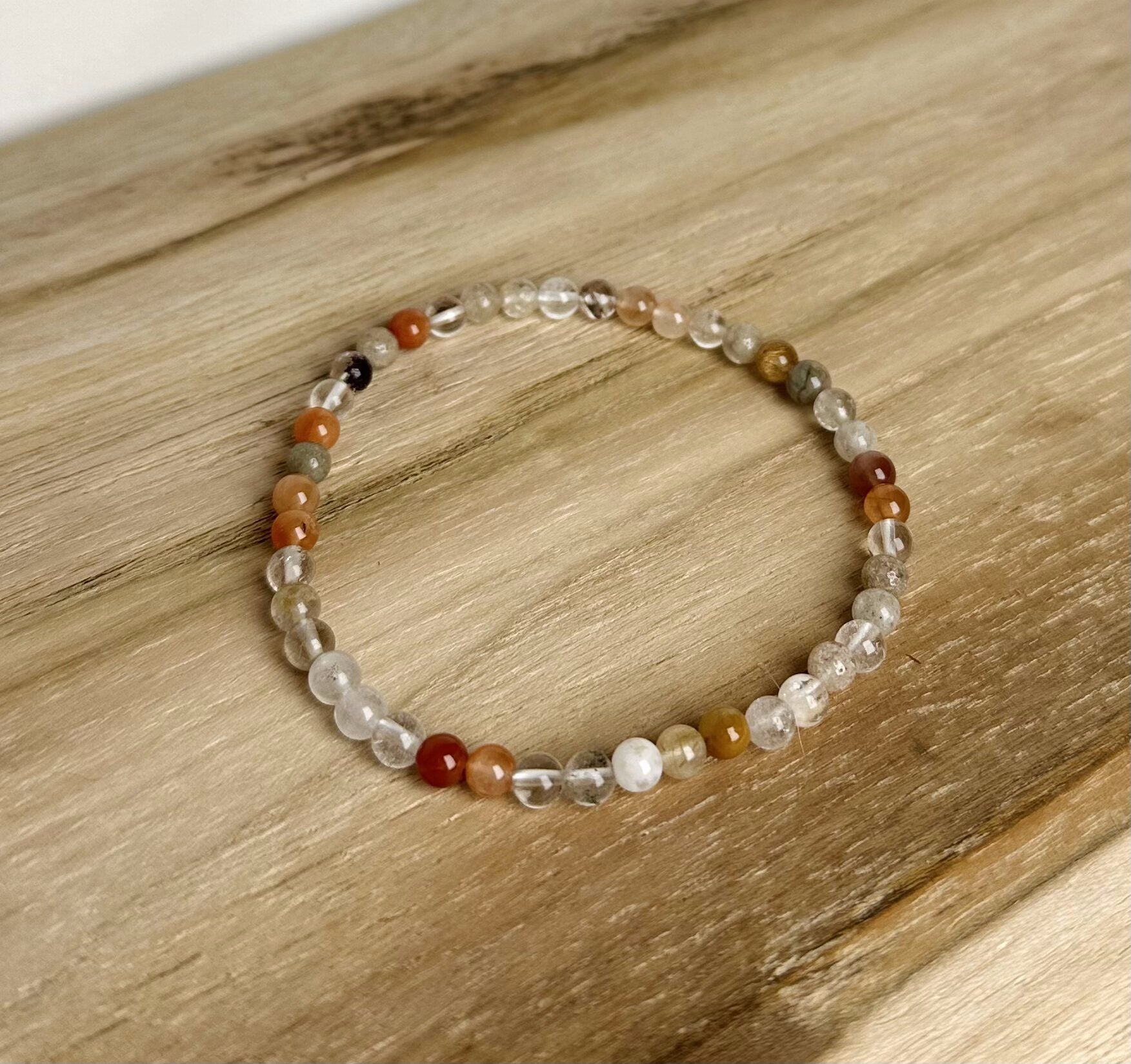 Kwarts Mix Kogel Armband