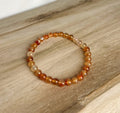 Oranje Agaat Kogel Armband