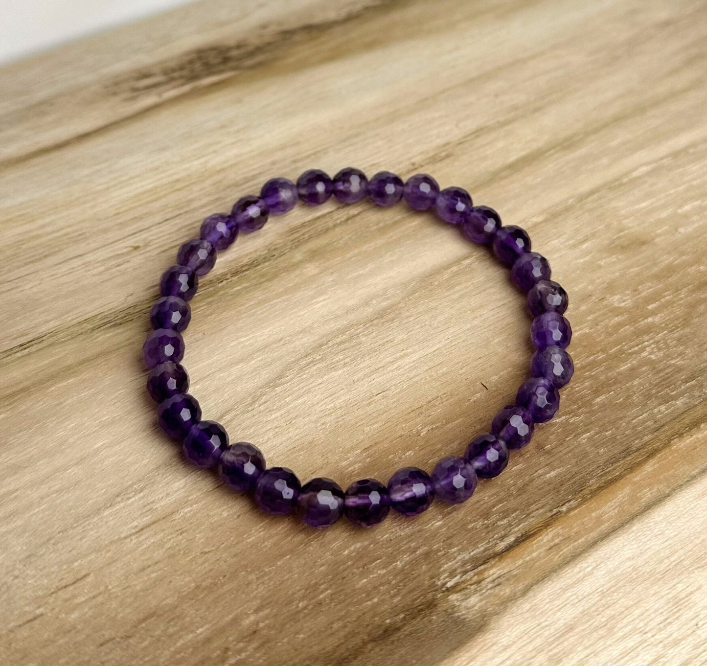 Amethist Facet Armband