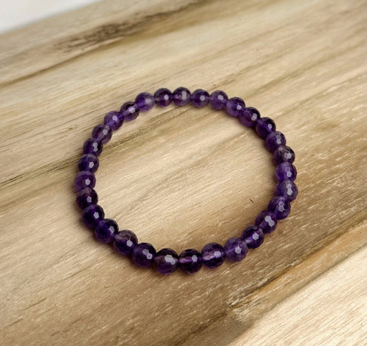Amethist Facet Armband