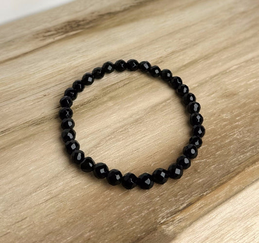Regenboog Obsidiaan Facet Armband