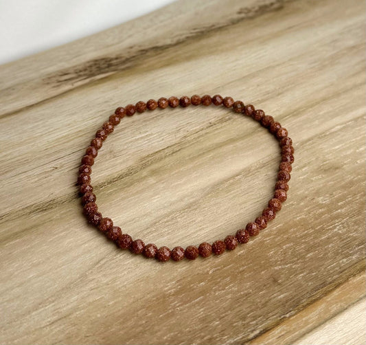 Goudsteen Facet armband