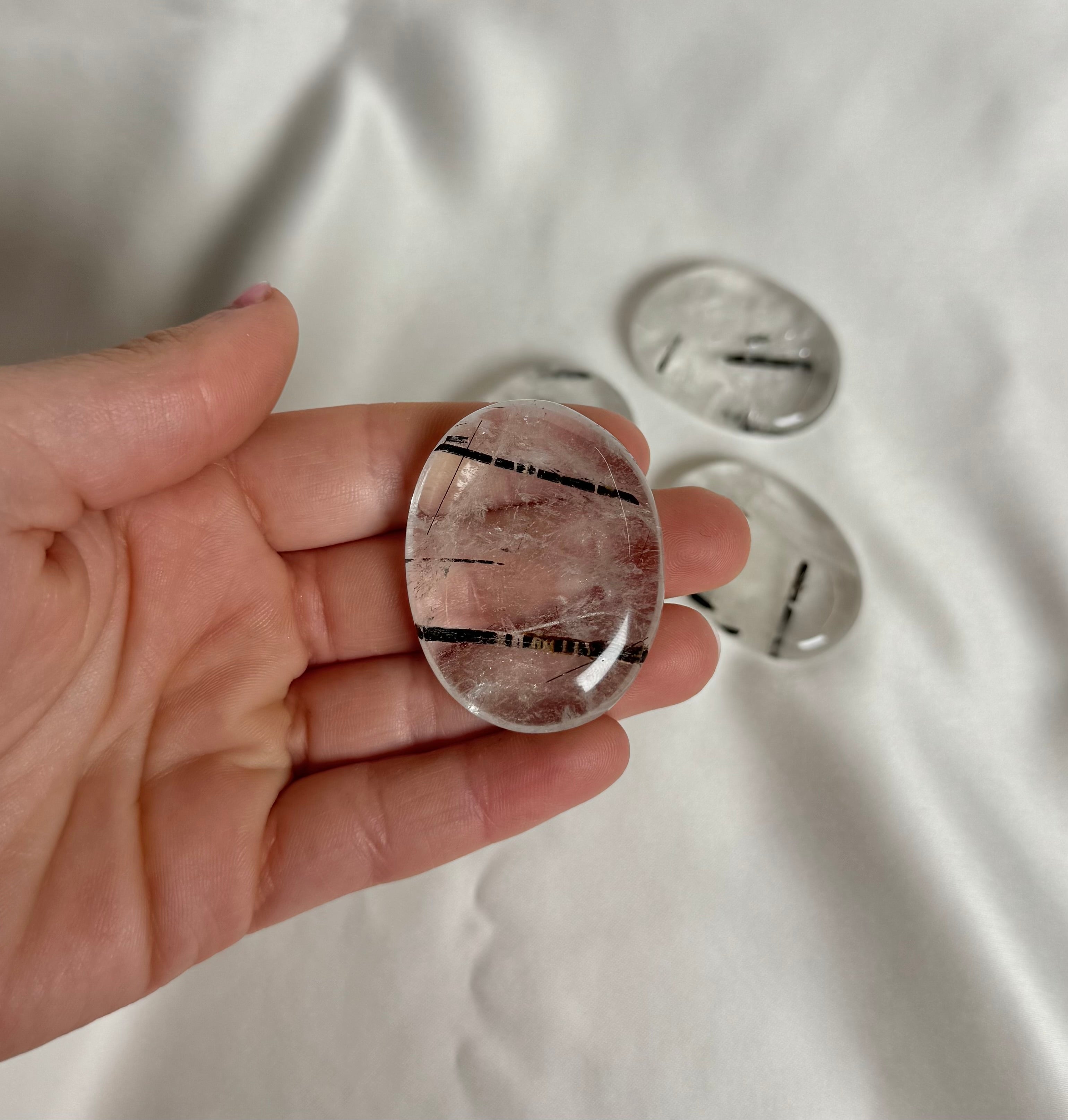 Toermalijn in Kwarts Oplegsteen