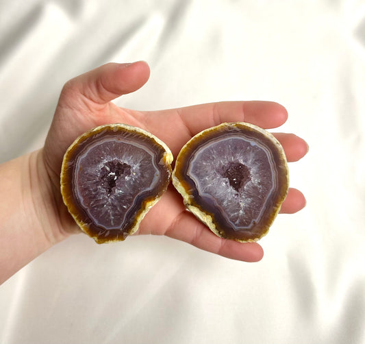 Agaat Geode Paar Nr. 163
