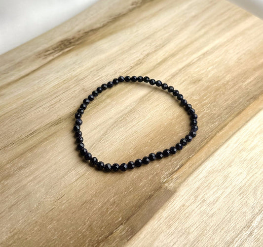 Blauwe Goudsteen Facet Armband