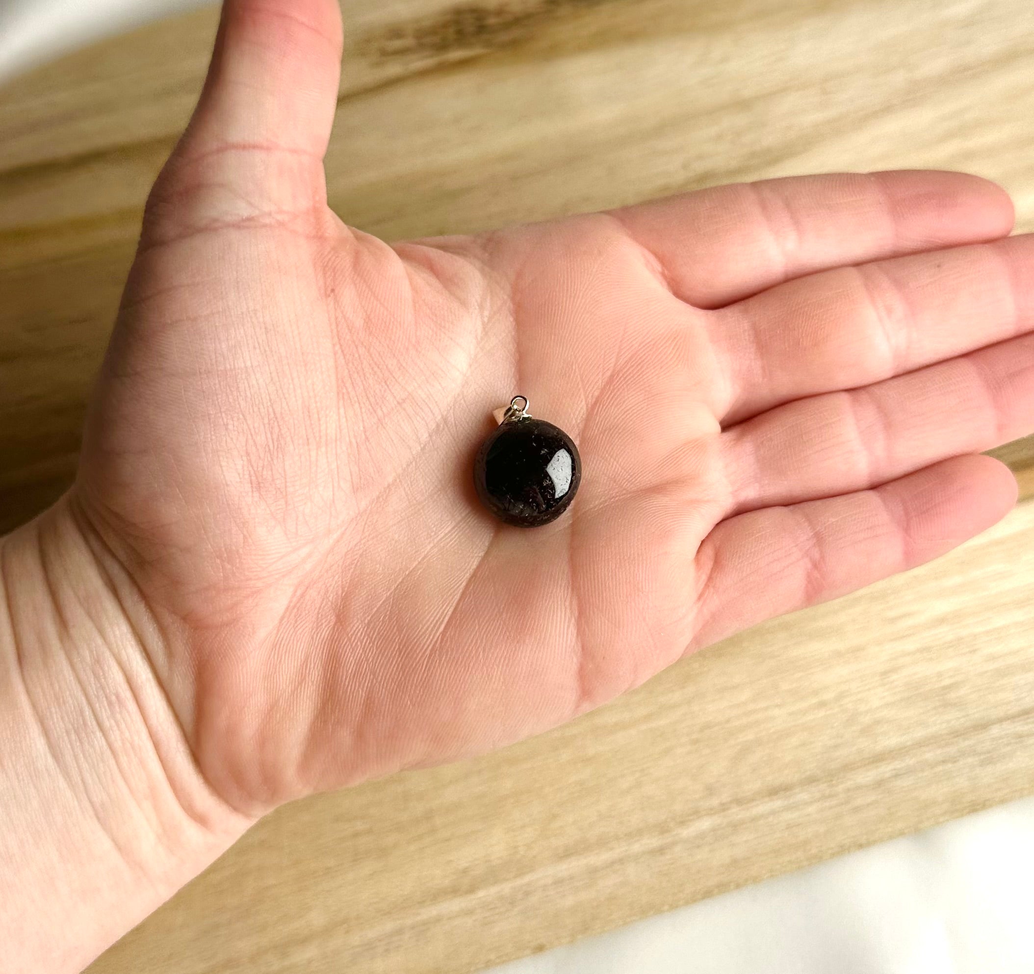 Granaat Kettinghanger 925 Zilver