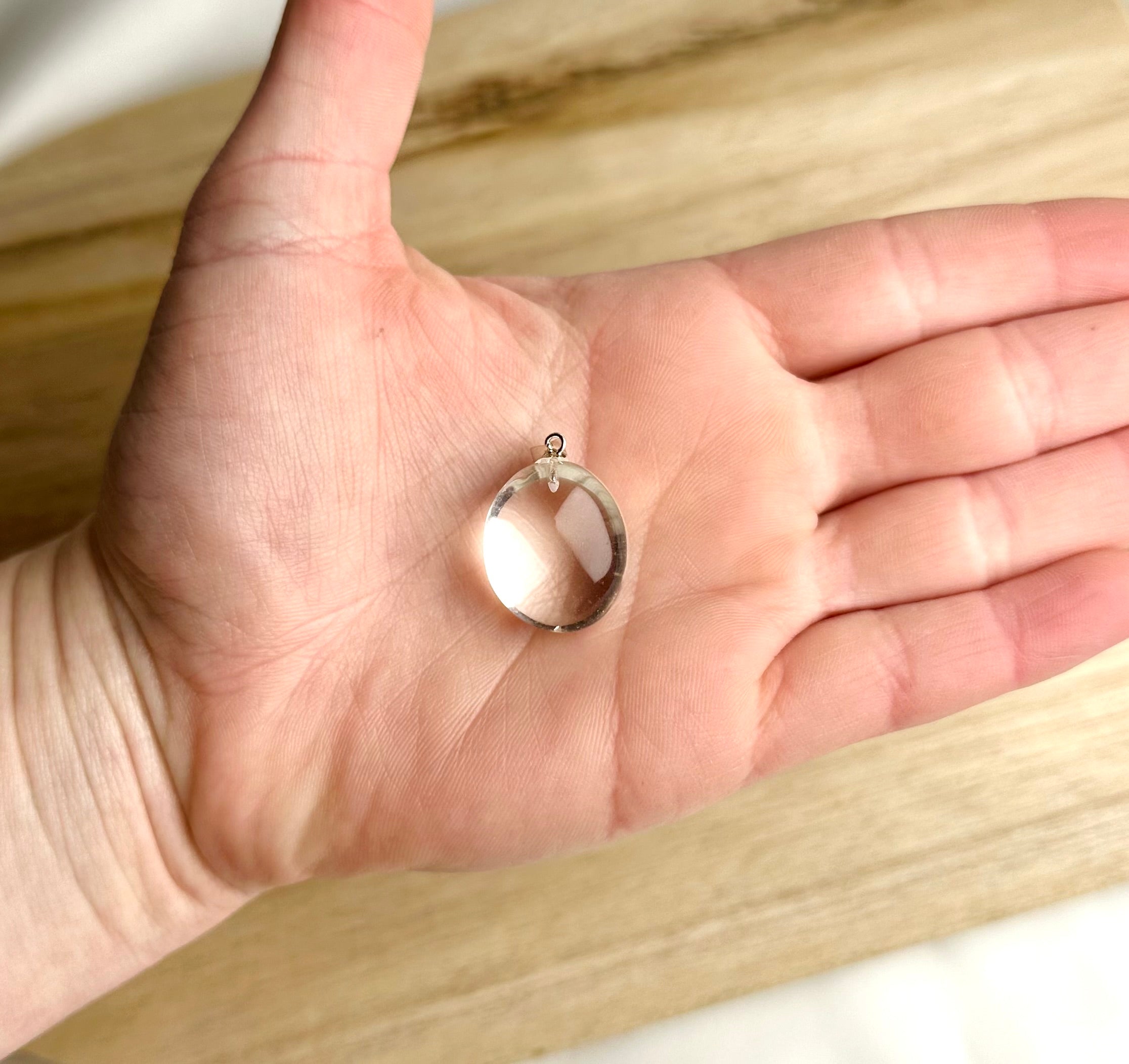 Bergkristal Kettinghanger 925 Zilver