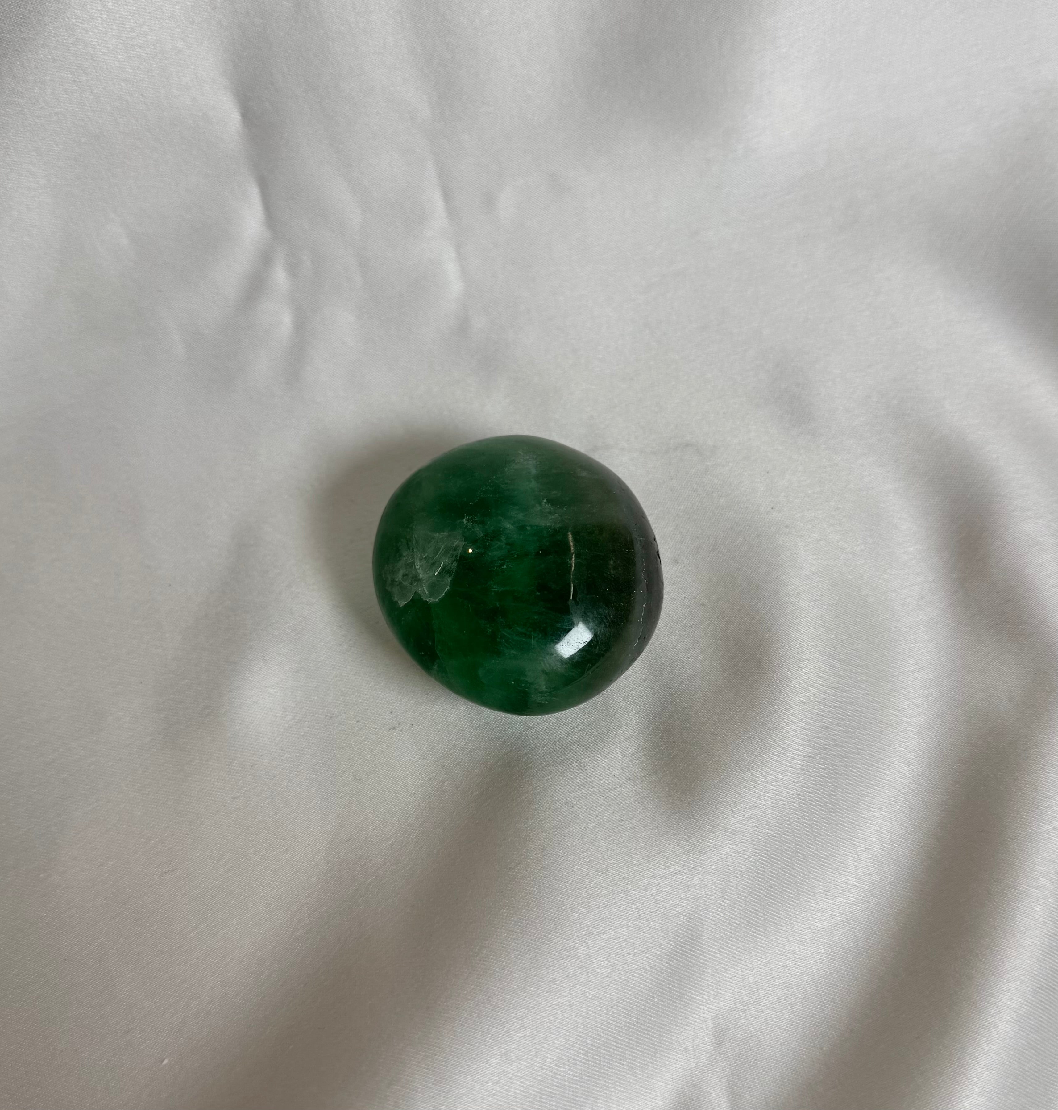 Groene Fluoriet Handsteen