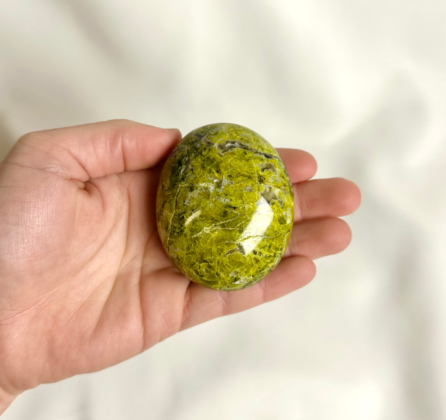 Groene Opaal Handsteen