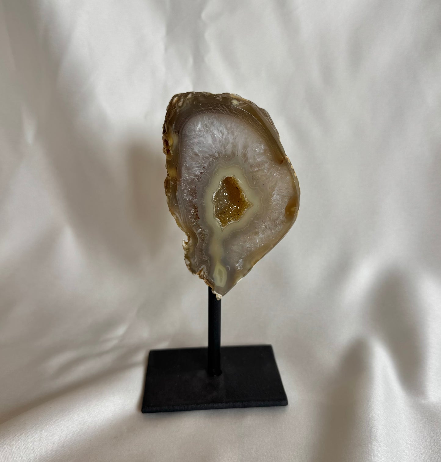 Agaat Geode S Op Standaard Nr. 434