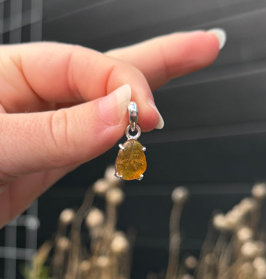 Amber Hanger 925 Zilver A20