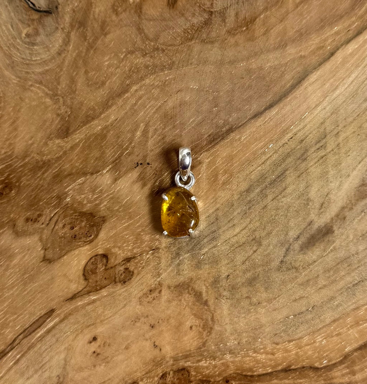 Amber Hanger 925 Zilver A20