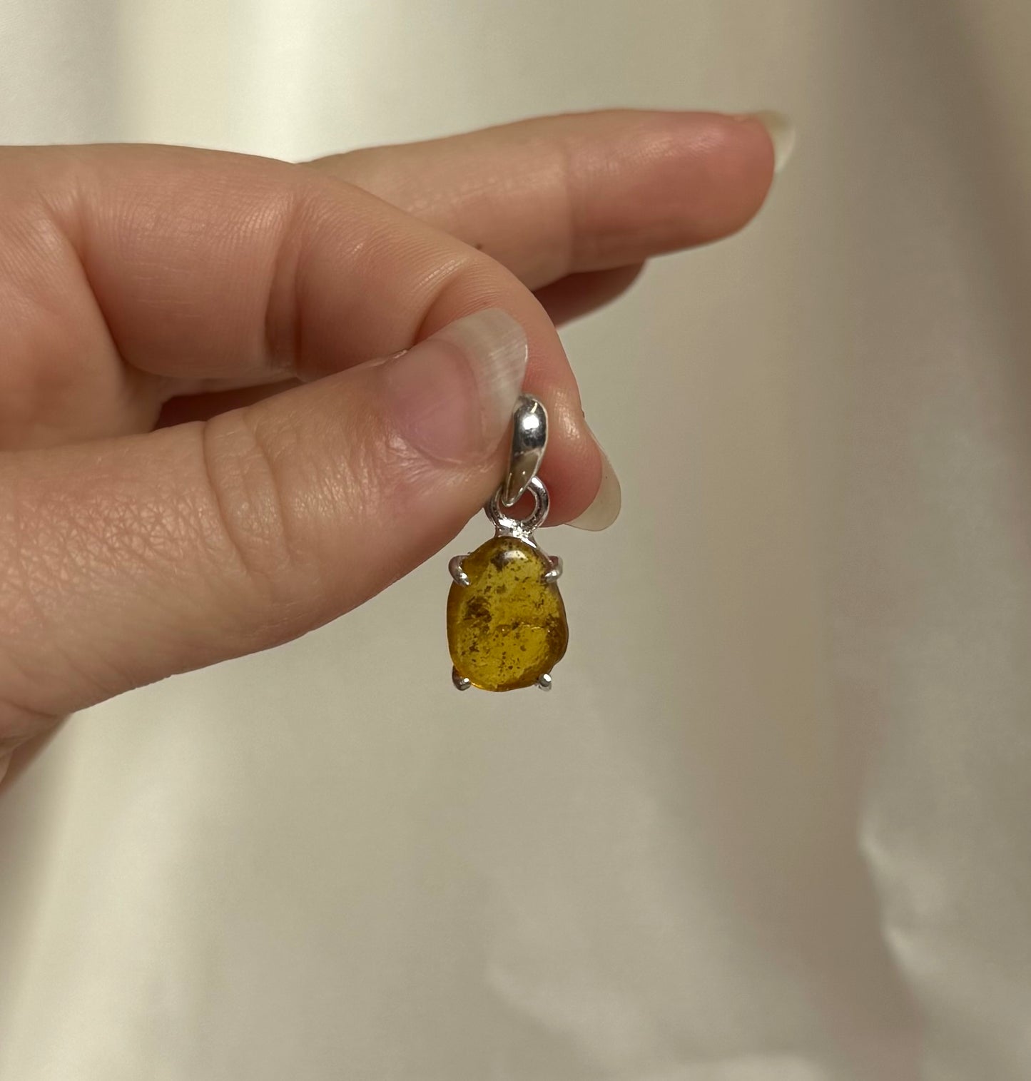 Amber Hanger 925 Zilver A20