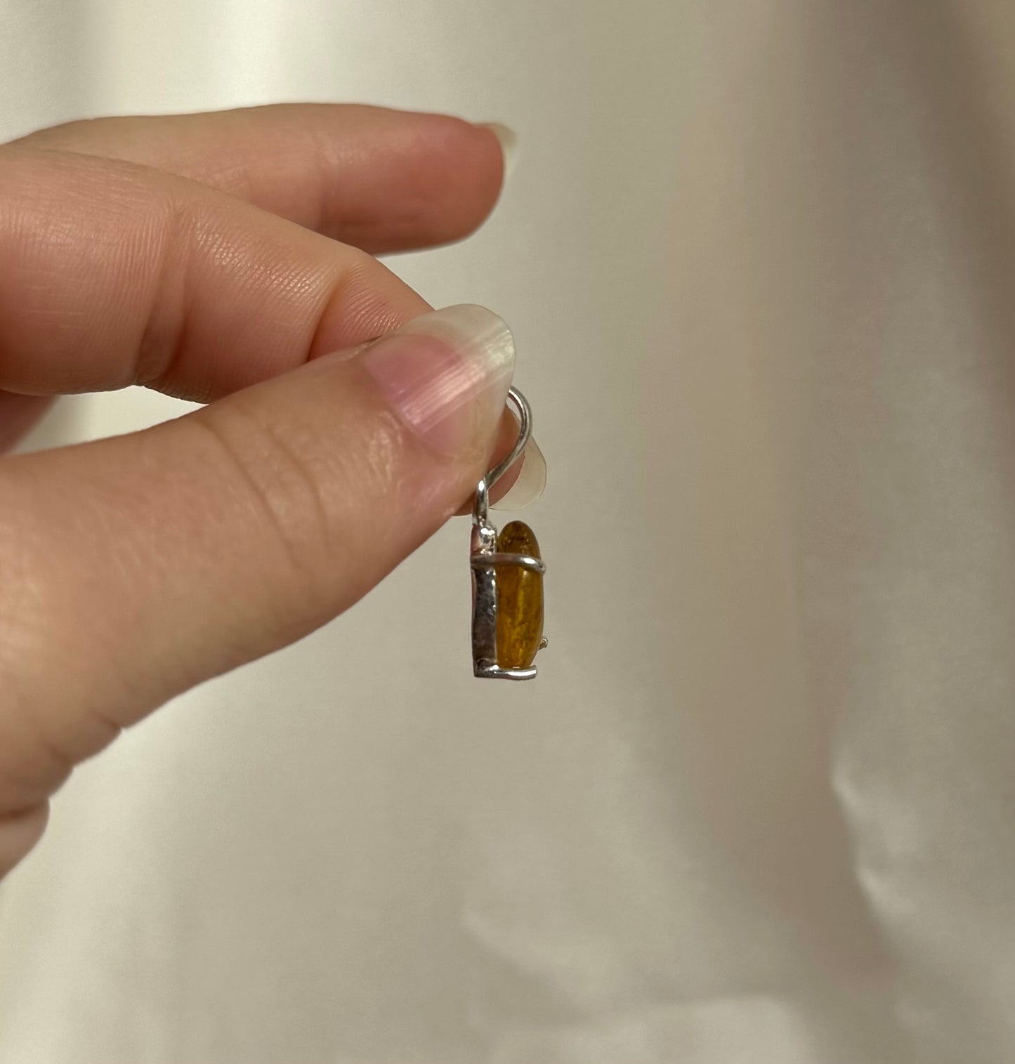Amber Hanger 925 Zilver A20