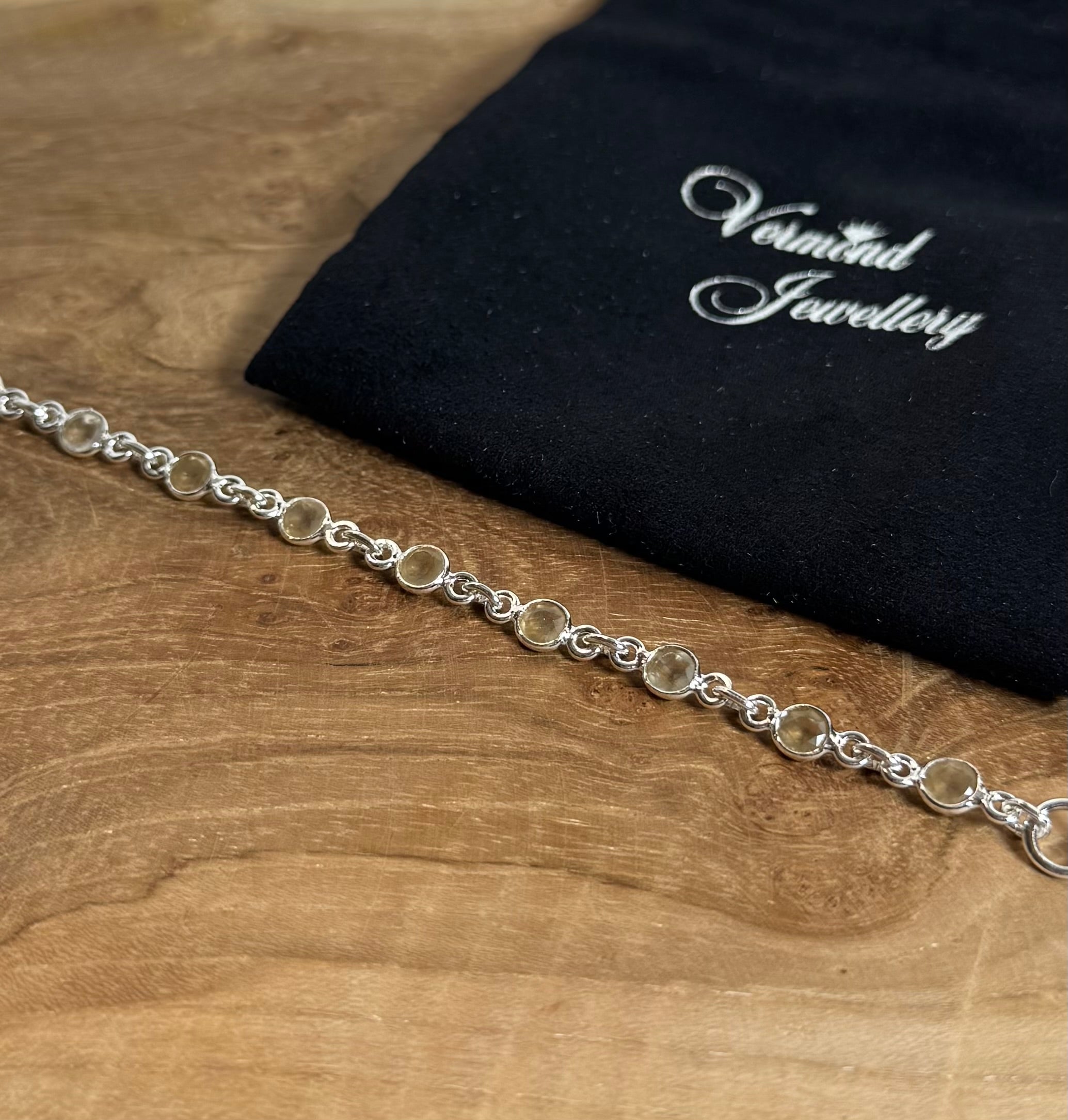 Citrien Facet Armband 925 Zilver