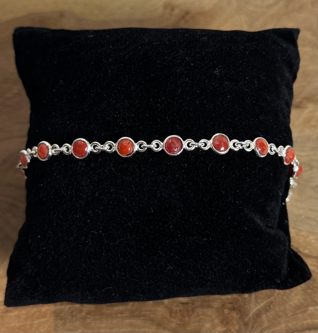 Koraal Armband 925 Zilver R13