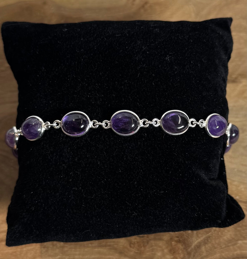 Amethist Armband 925 Zilver R12