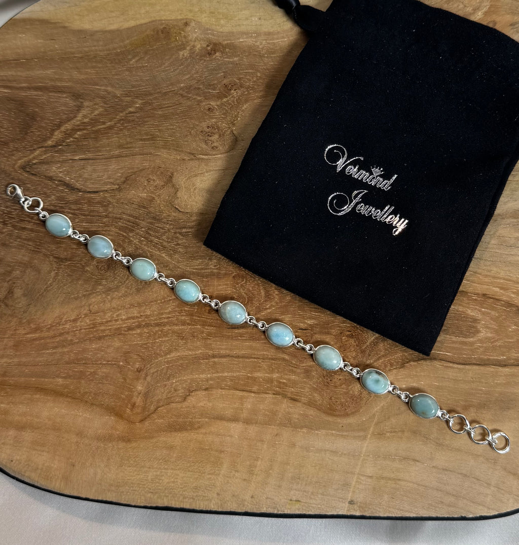 Larimar Armband 925 Zilver