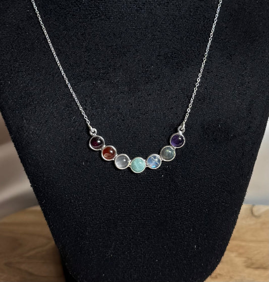 Chakra Ketting Licht 925 Zilver