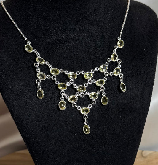 Citrien Ketting 925 Zilver
