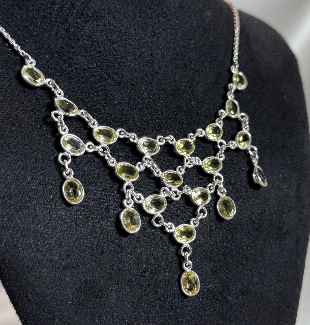 Citrien Ketting 925 Zilver C2
