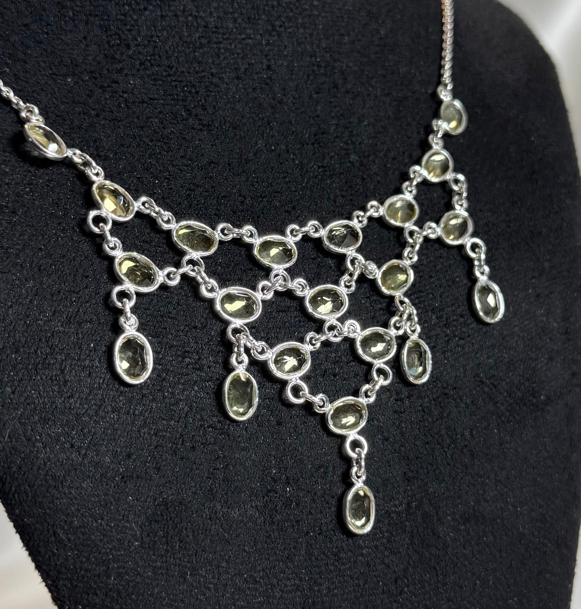 Citrien Ketting 925 Zilver