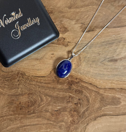 Lapis Lazuli 925 Zilver Ketting