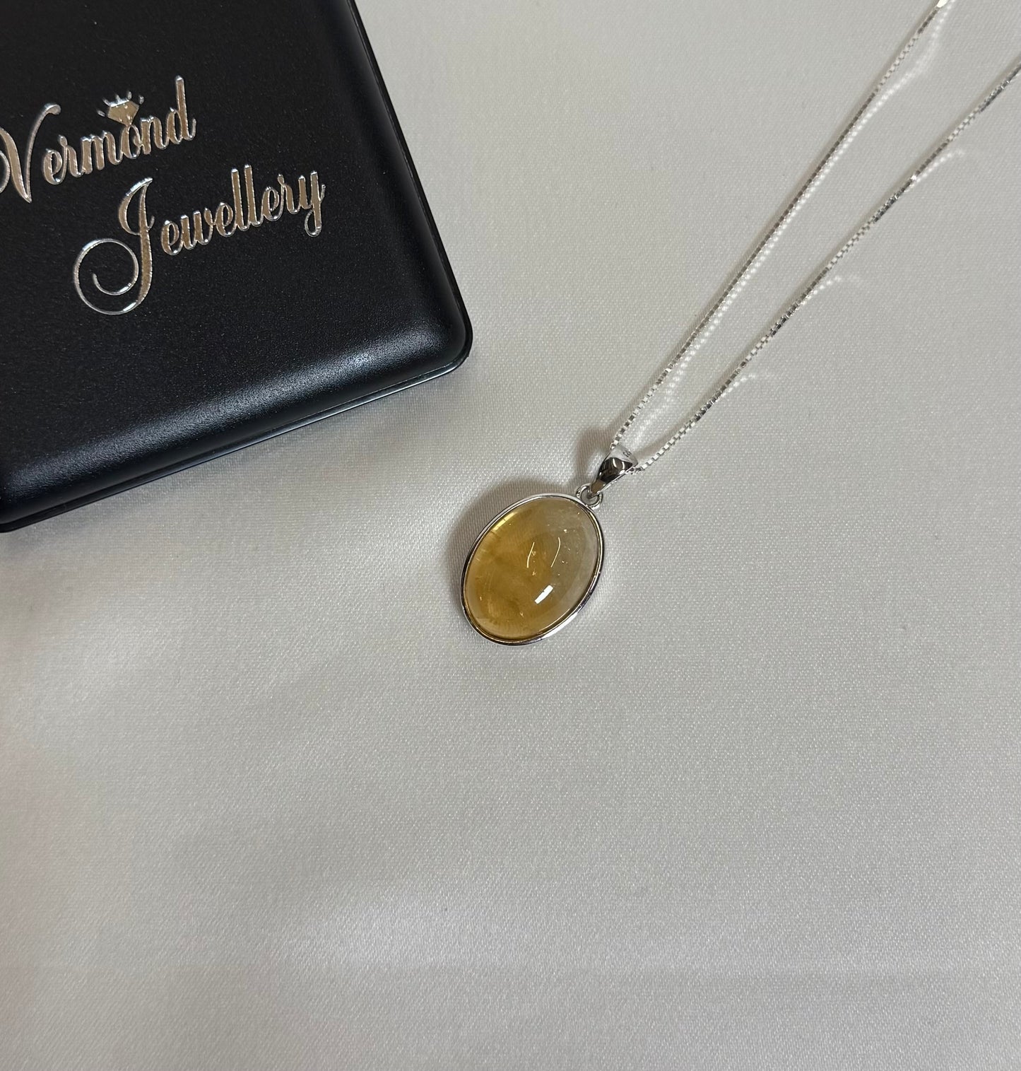 Citrien 925 Zilver ketting