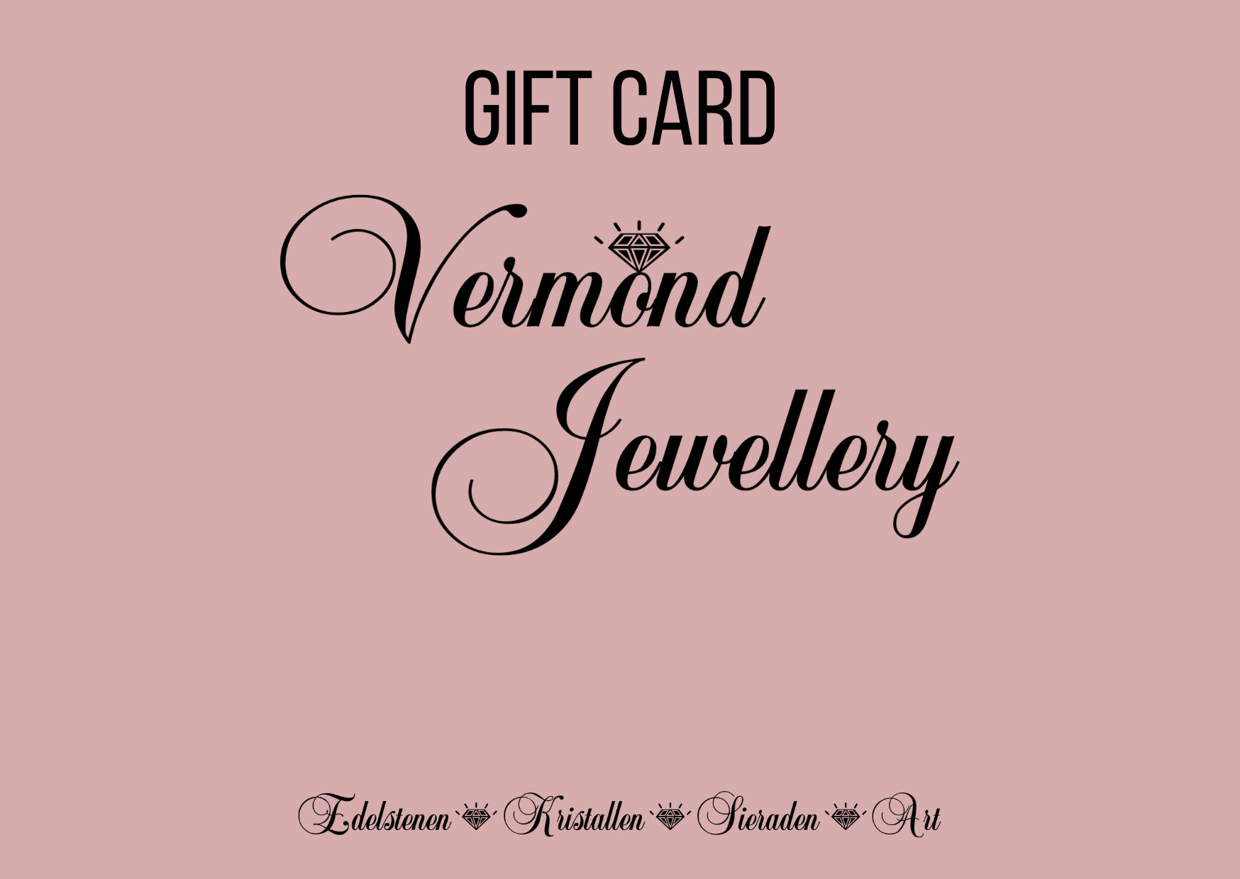 Vermond Jewellery Gift Card