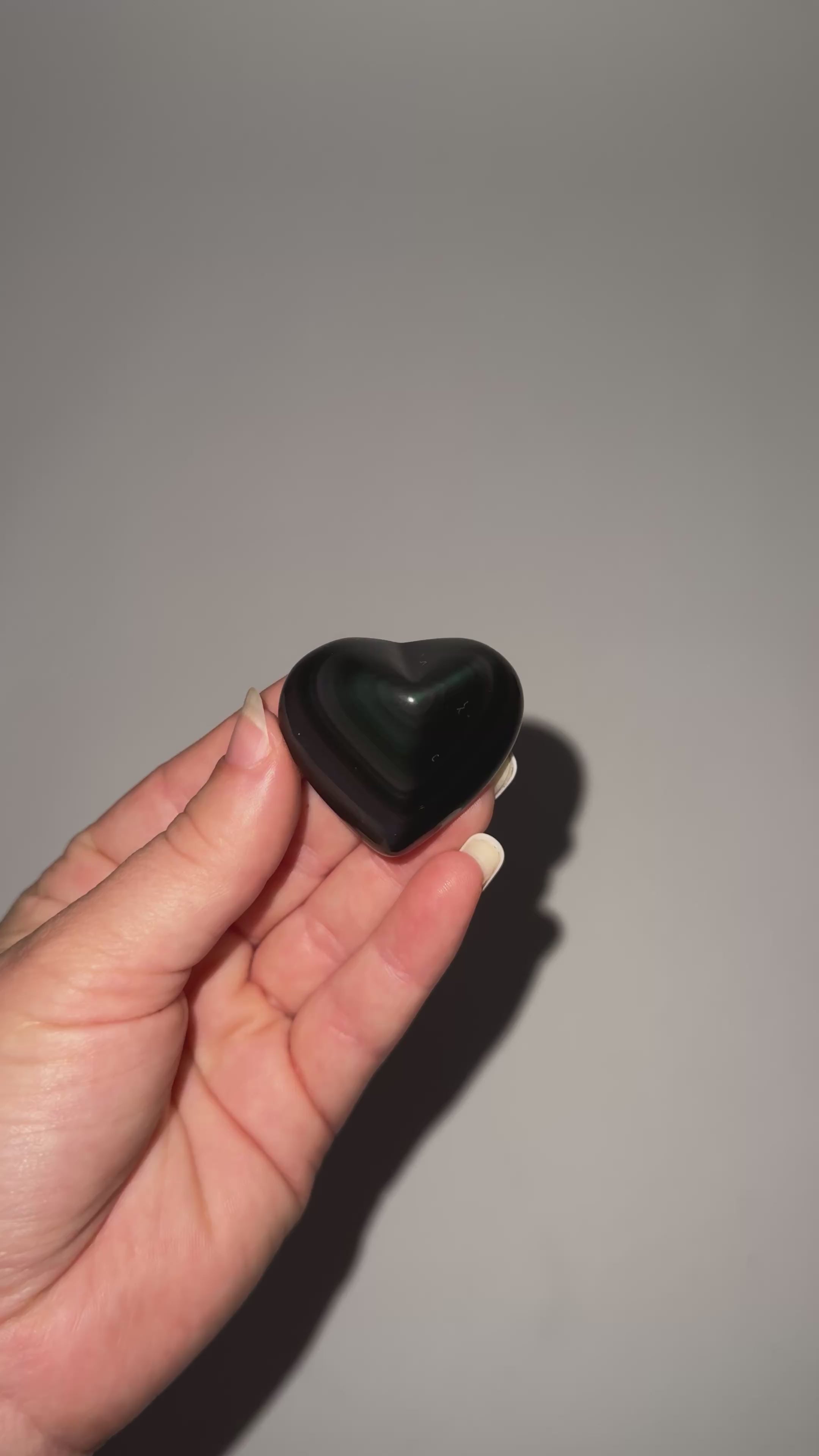 Regenboog Obsidiaan Hart Nr. 570